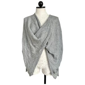 Sisters Twist Front Mohair Blend Long Sleeve Sweater  One Size
